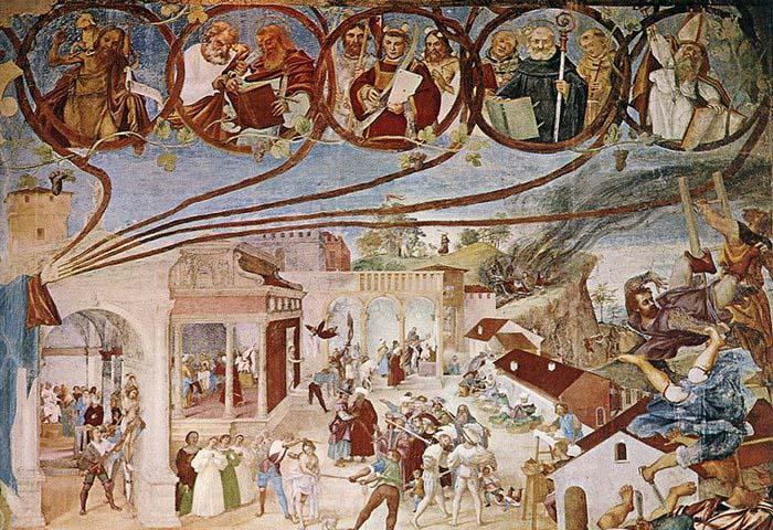 Lorenzo Lotto Stories of St Barbara Germany oil painting art